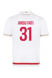AS Monaco Ansu Fati #31 Jalkapallovaatteet Kotipaita 2025-26 Lyhythihainen